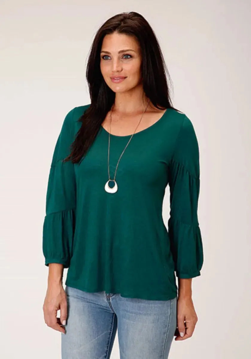 Chemisier en jersey Stetson (vert jade) - Chemise pour femme