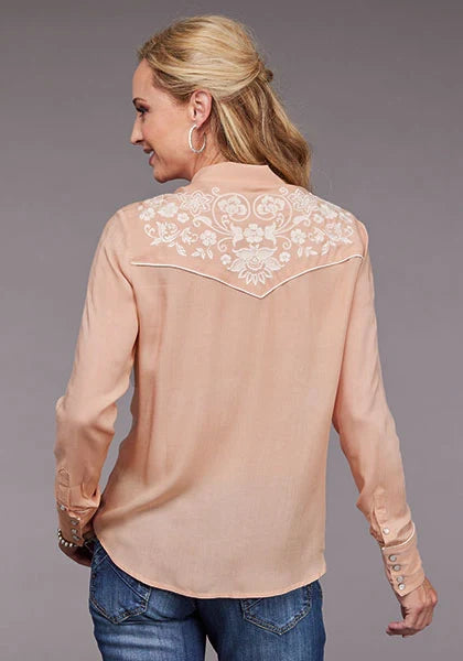 Chemisier Stetson 2097 Crêpe Rose Pâle - Femme