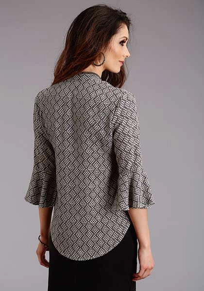 Stetson 2101 Aztec Geo Rounded (Noir) - Blouse Femme