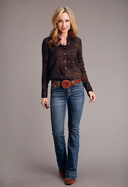 Chemisier Stetson 1860 à imprimé bandana (marron) pour femme
