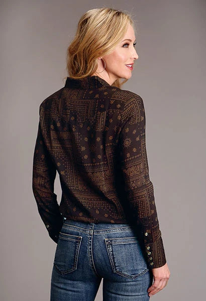 Chemisier Stetson 1860 à imprimé bandana (marron) pour femme