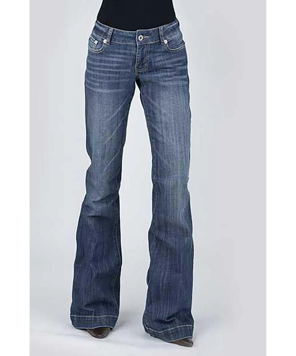 Jeans Stetson 214 Coupe Classique avec Poches Diagonales – Femme