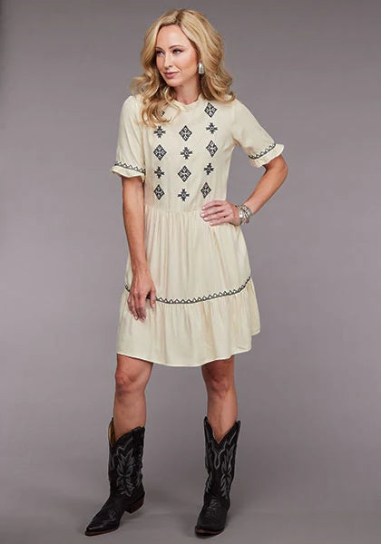 Robe Femme Stetson 2098 Manches 3/4 (Crème)