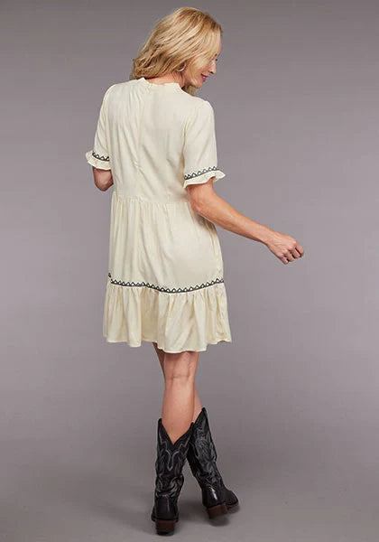 Robe Femme Stetson 2098 Manches 3/4 (Crème)