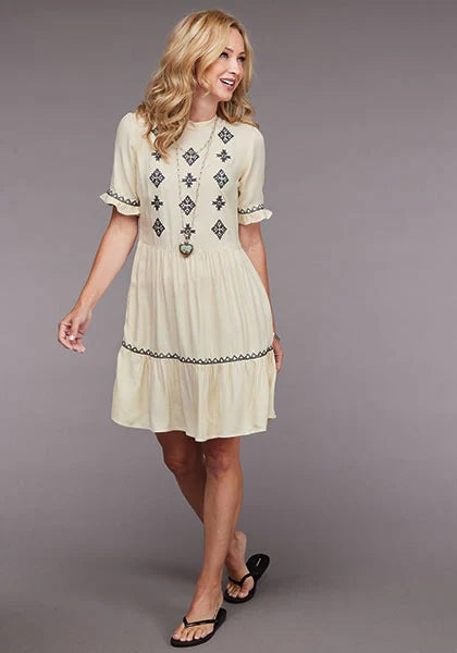 Robe Femme Stetson 2098 Manches 3/4 (Crème)