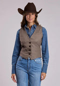 Gilet en Laine Femme - Tweed Chevrons Stetson