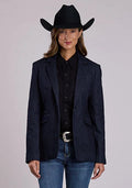 Blazer en jean stretch Stetson (bleu marine) - Femme