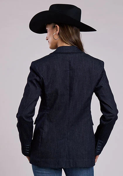 Blazer en jean stretch Stetson (bleu marine) - Femme
