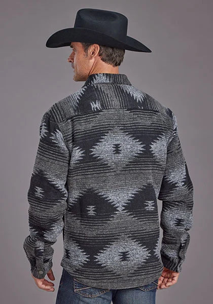 Veste en Laine Stetson Aztec Flannel (Noir) - Homme