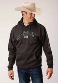 Stetson Heather Logo "EST. 1865" (Gris) - Sweat à capuche pour homme