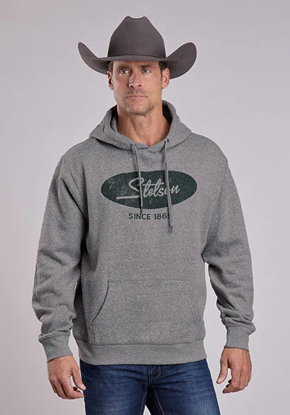 Stetson Oval Logo (Gris) - Sweat à capuche homme