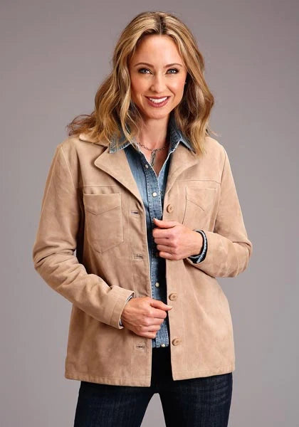 Veste en daim Stetson Spring I (Tan) - Femme