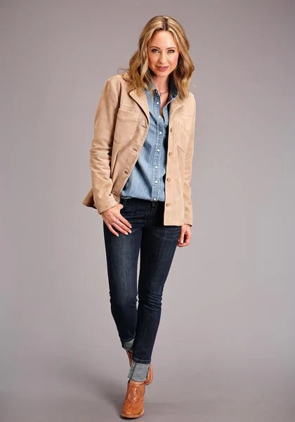 Veste en daim Stetson Spring I (Tan) - Femme