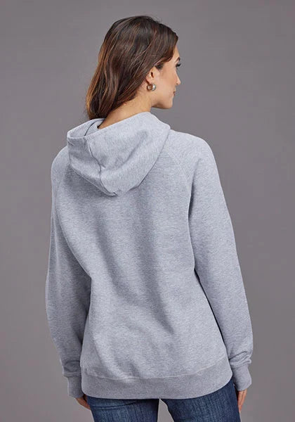Sweat à capuche pour femme Stetson Rider Logo (Gris)