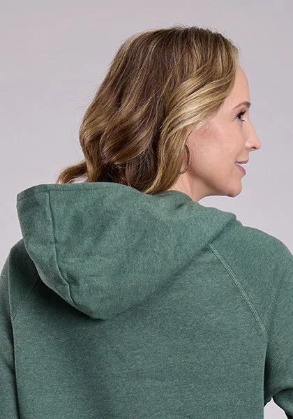 Sweat à Capuche Femme Stetson Script Logo (Vert)