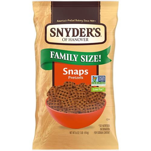 Bretzels Snyders Of Hanover Pretzel Snaps, format familial, sac de 453 g