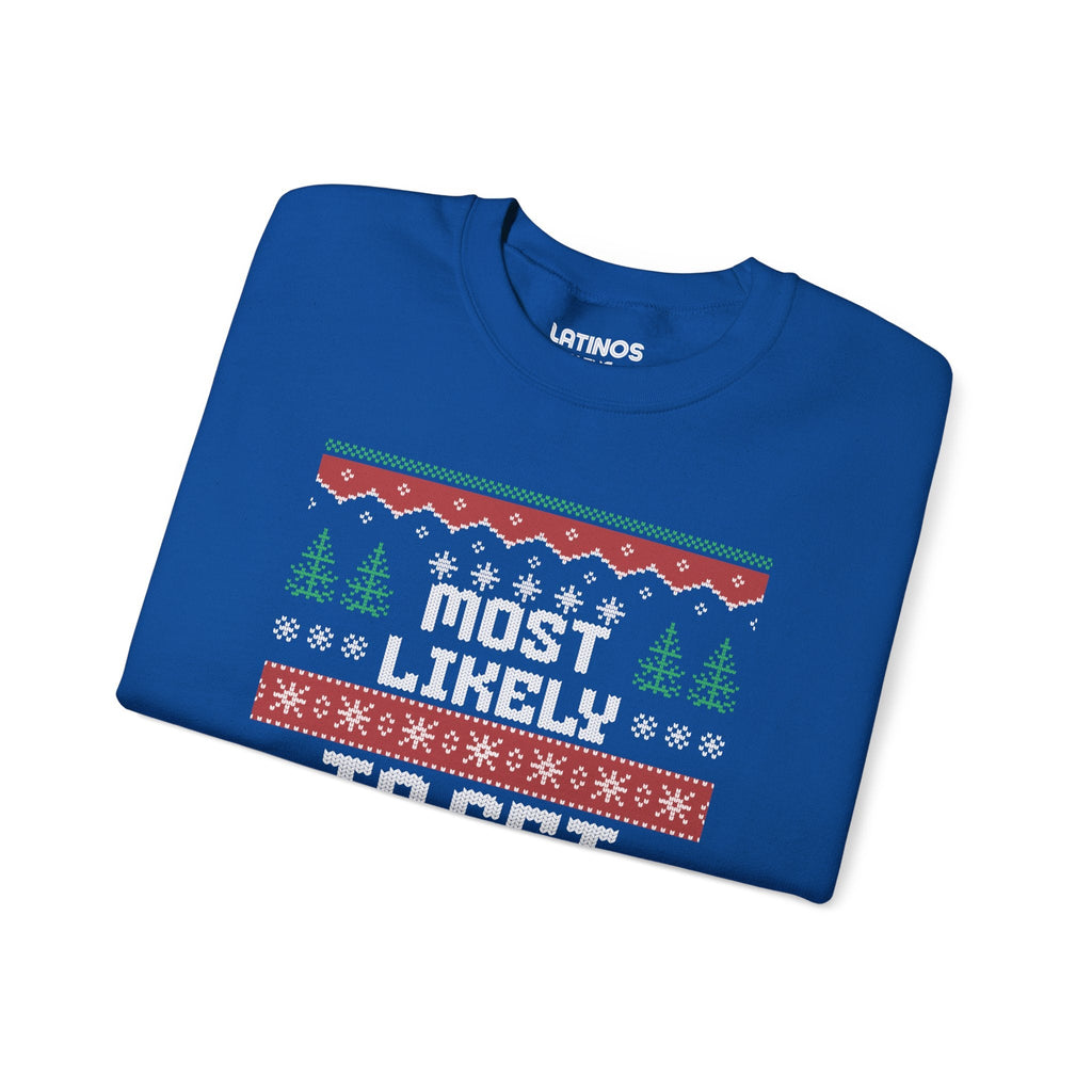 Pull de Noël moche Most Likely To Get Borracha | Latino | 3 couleurs