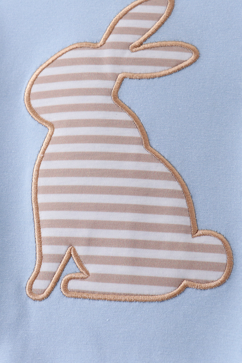 Bulgomme appliqué lapin bleu