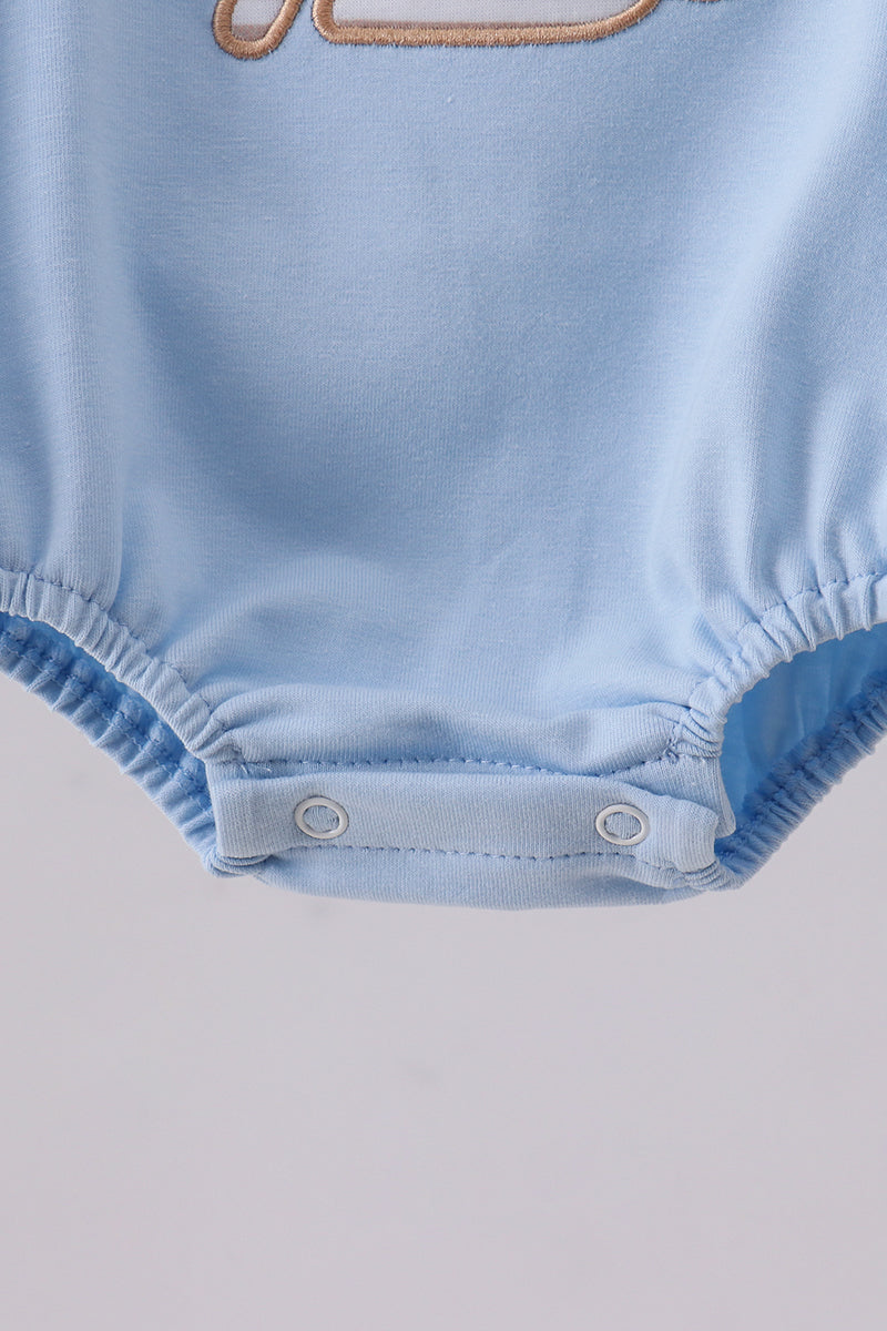 Bulgomme appliqué lapin bleu