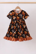 Robe en bambou de couleur marron