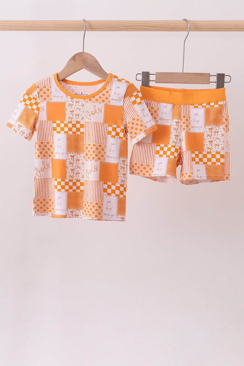Ensemble de pyjama en bambou à carreaux fleuris Tennessee