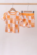 Ensemble de pyjama en bambou à carreaux fleuris Tennessee