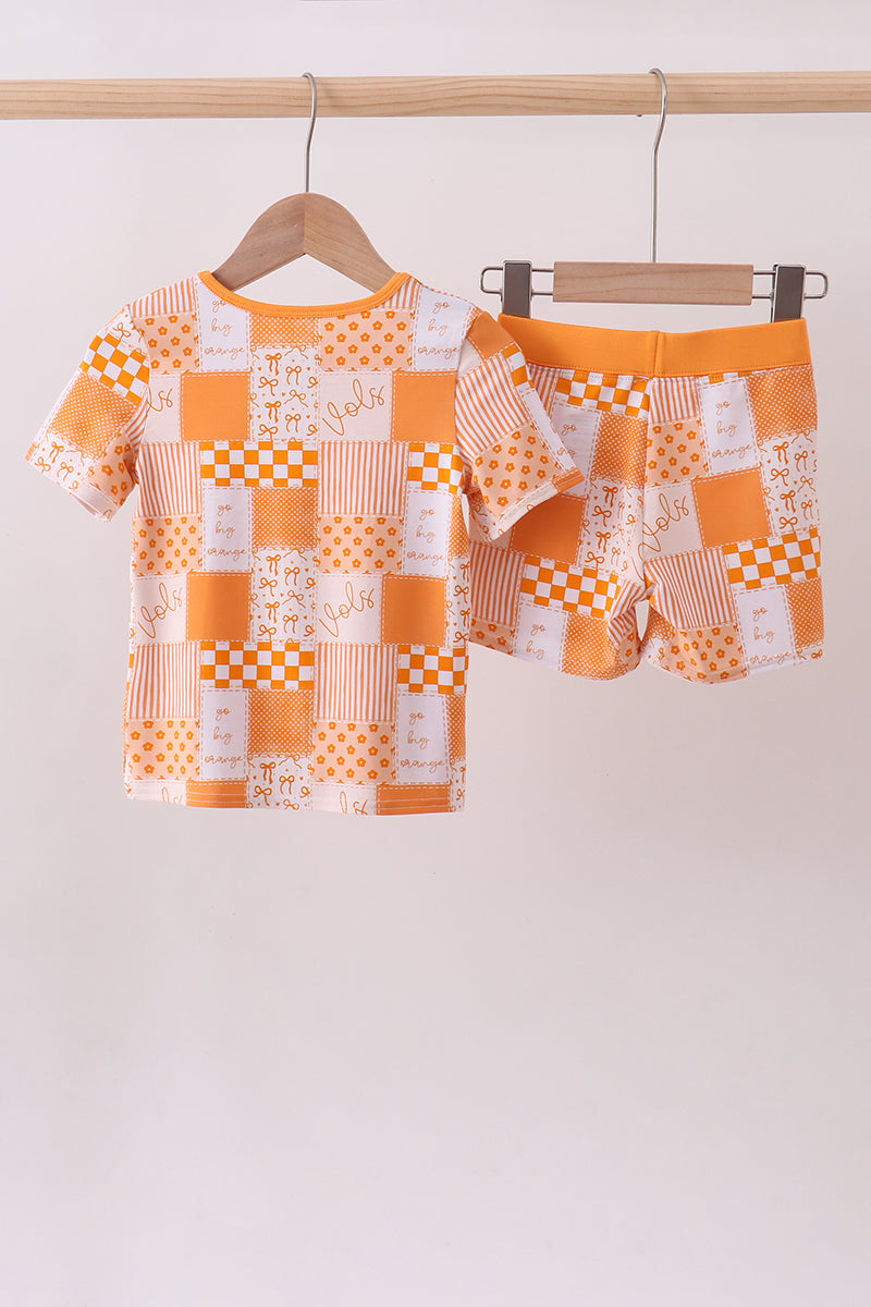 Ensemble de pyjama en bambou à carreaux fleuris Tennessee