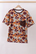 Robe de chambre en bambou à imprimé camouflage