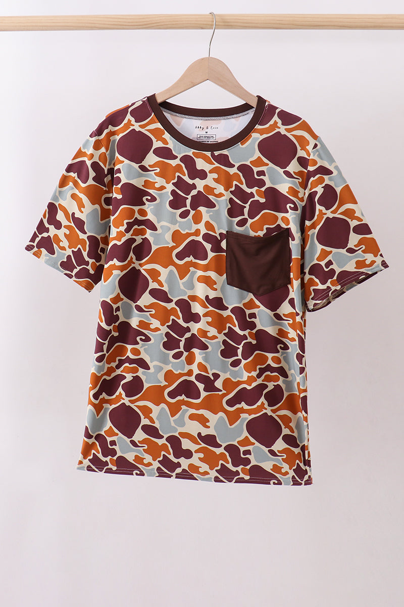 Robe de chambre en bambou à imprimé camouflage