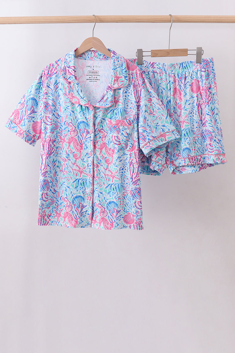 Ensemble de pyjama en bambou créature marine