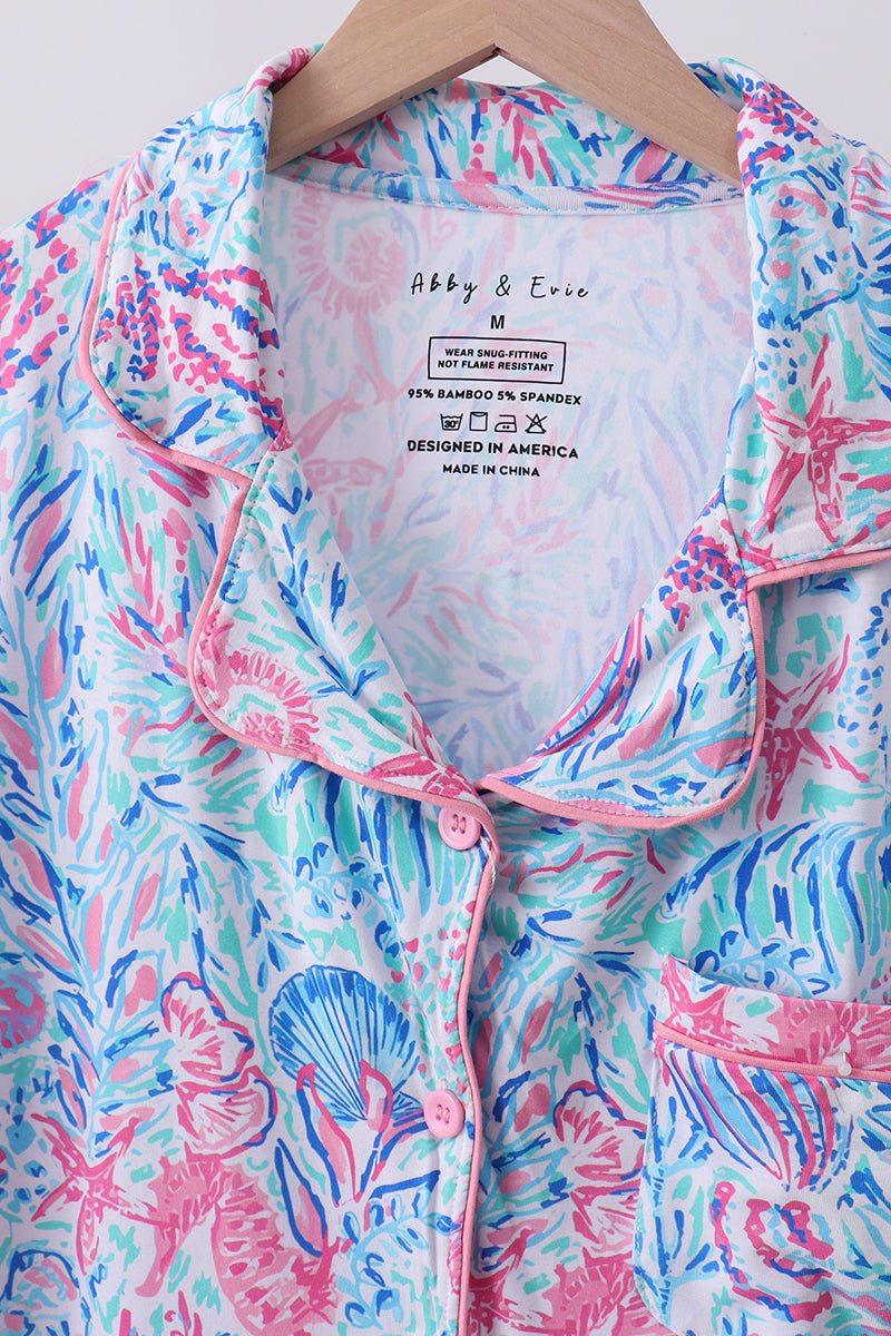 Ensemble de pyjama en bambou créature marine