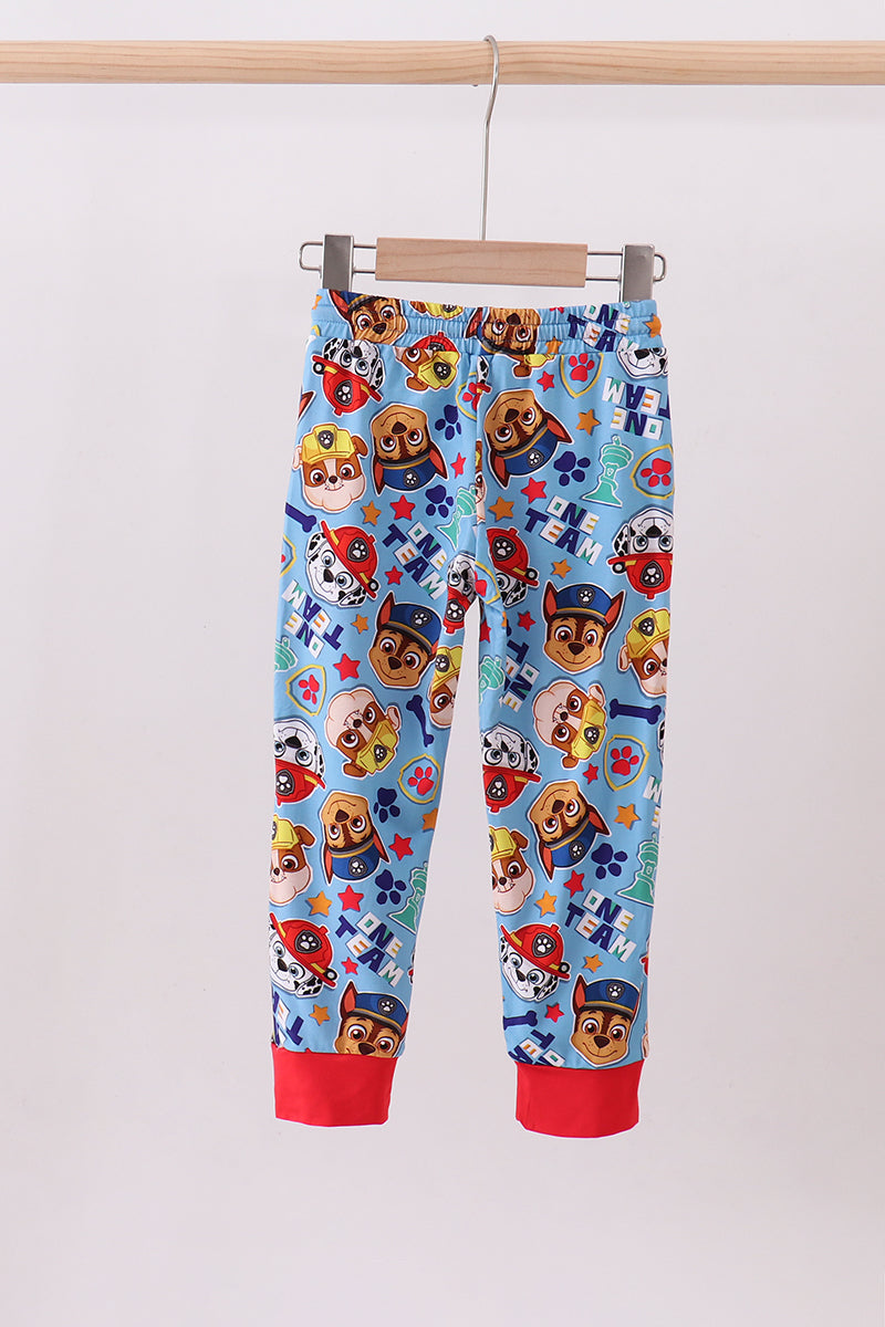 Pantalon en bambou pour personnage bleu