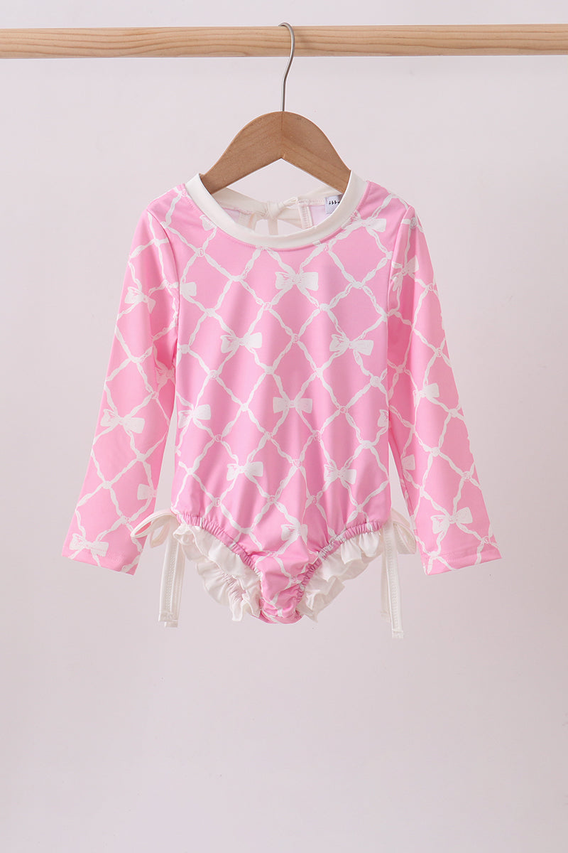 Haut anti-UV à nœud rose