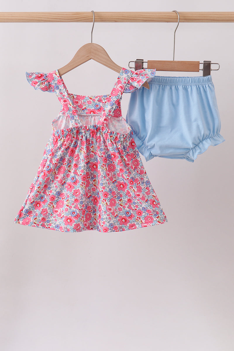 Ensemble Bloomer Fleuri Rose