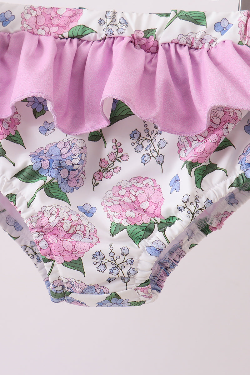 Ensemble de natation anti-UV Hortensia Violet