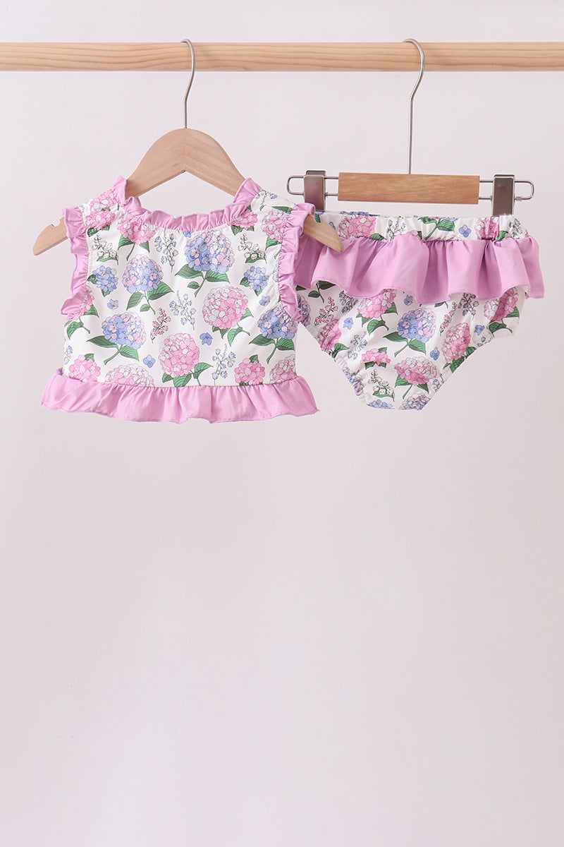 Ensemble de natation anti-UV Hortensia Violet