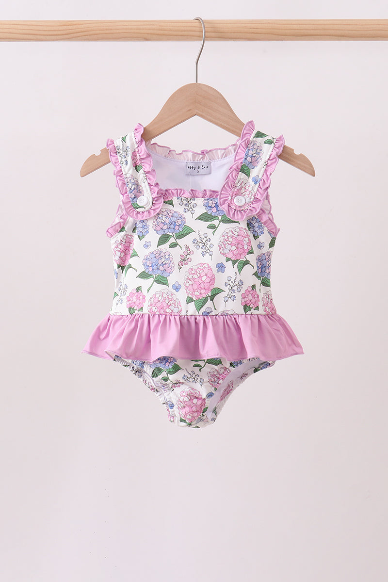 Maillot de bain une pièce UPF Hortensia violet