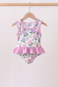 Maillot de bain une pièce UPF Hortensia violet
