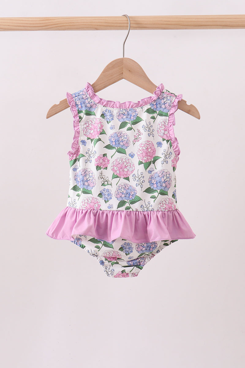 Maillot de bain une pièce UPF Hortensia violet