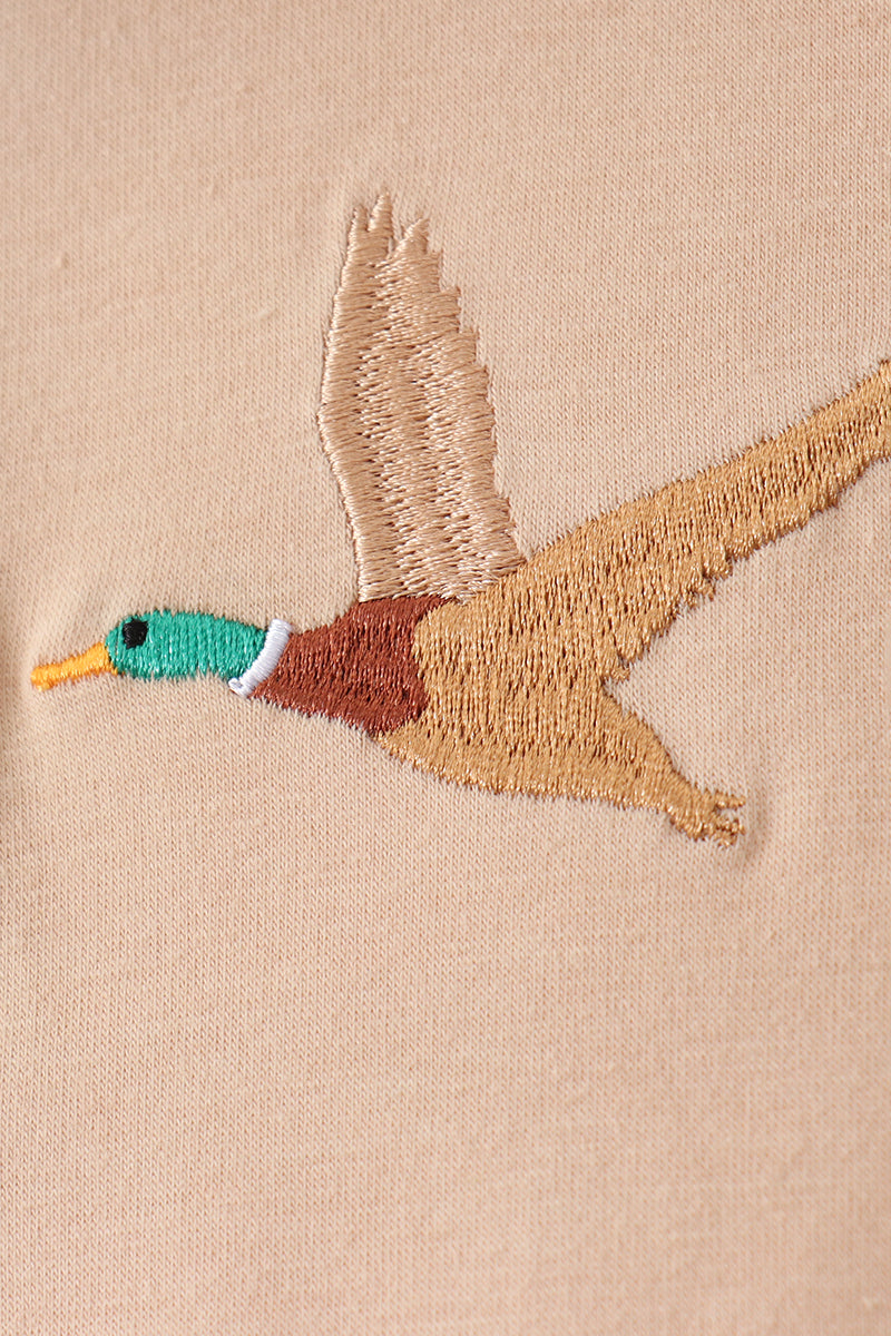 Haut brodé canard camouflage