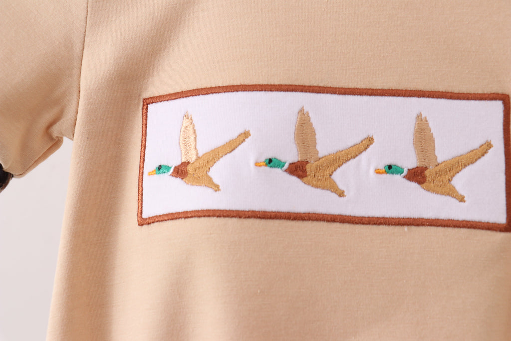Combinaison brodée canard camouflage
