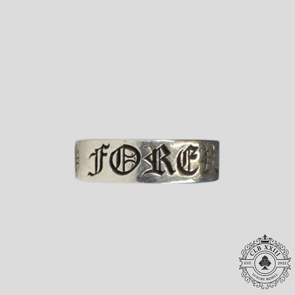 Bague Chrome Hearts CH Forever en Argent
