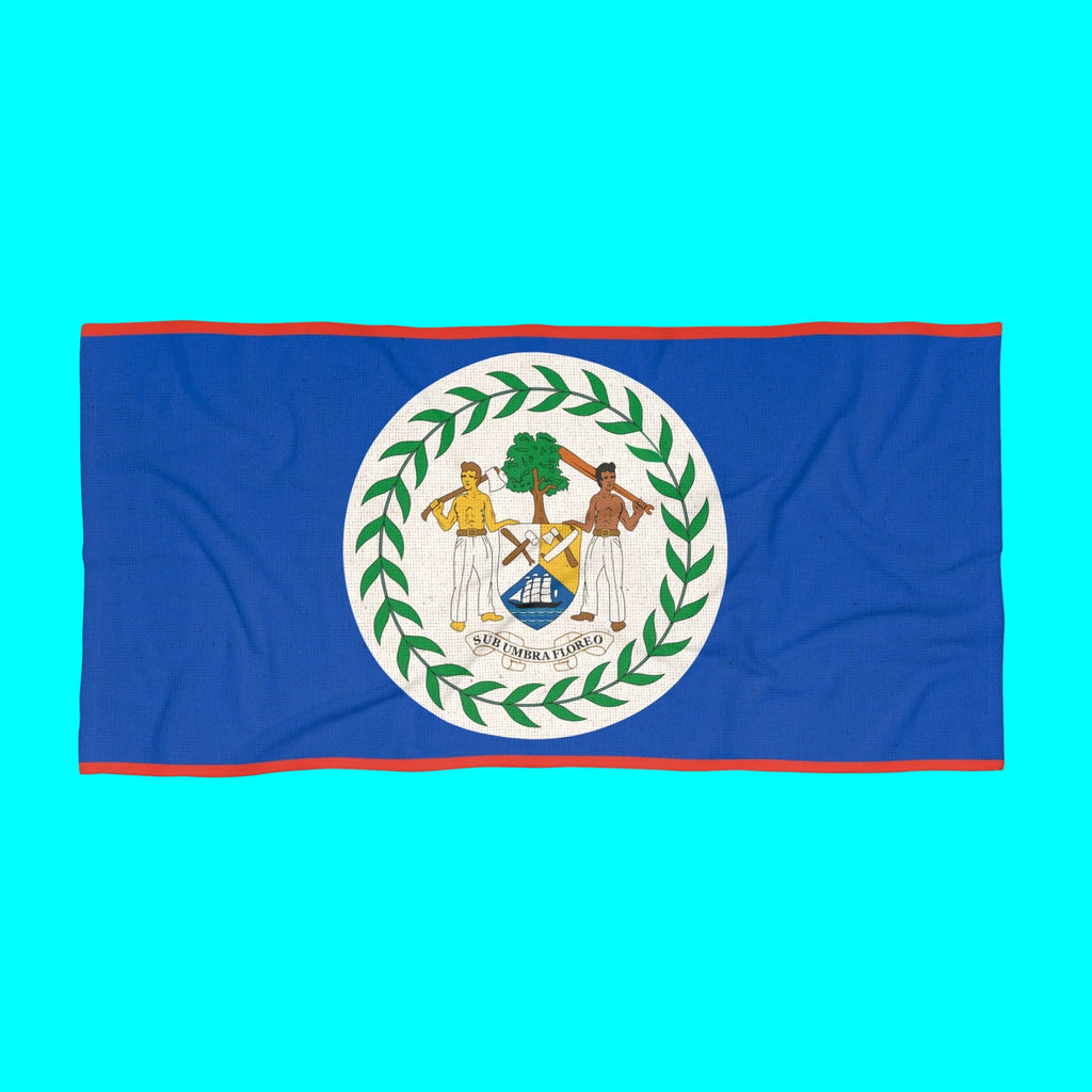 Belize Beach Towel | Quality & Long Lasting - 2 Sizes | Belizean Pride | Gift for Belizeans
