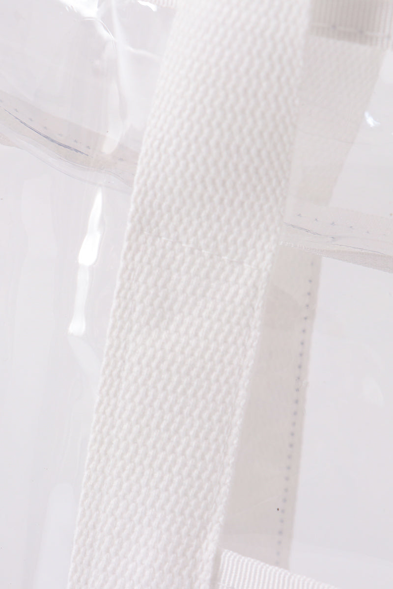 Sac de voyage de plage étanche transparent blanc