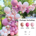 119 Pièces Ballons Latex Rose Pêche et Or Rose pour Décorations de Fête Mariage Anniversaire Saint-Valentin Fêtes de Bureau Baby Showers Fête d'Anniversaire Fille Décoration de Ballons Style Moderne