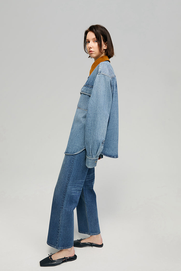 Le jean large Cityer Crop HJ009