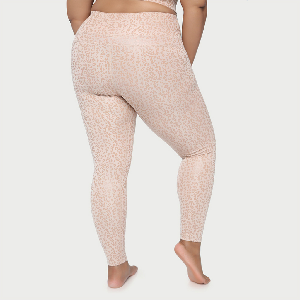 Legging actif guépard métallisé