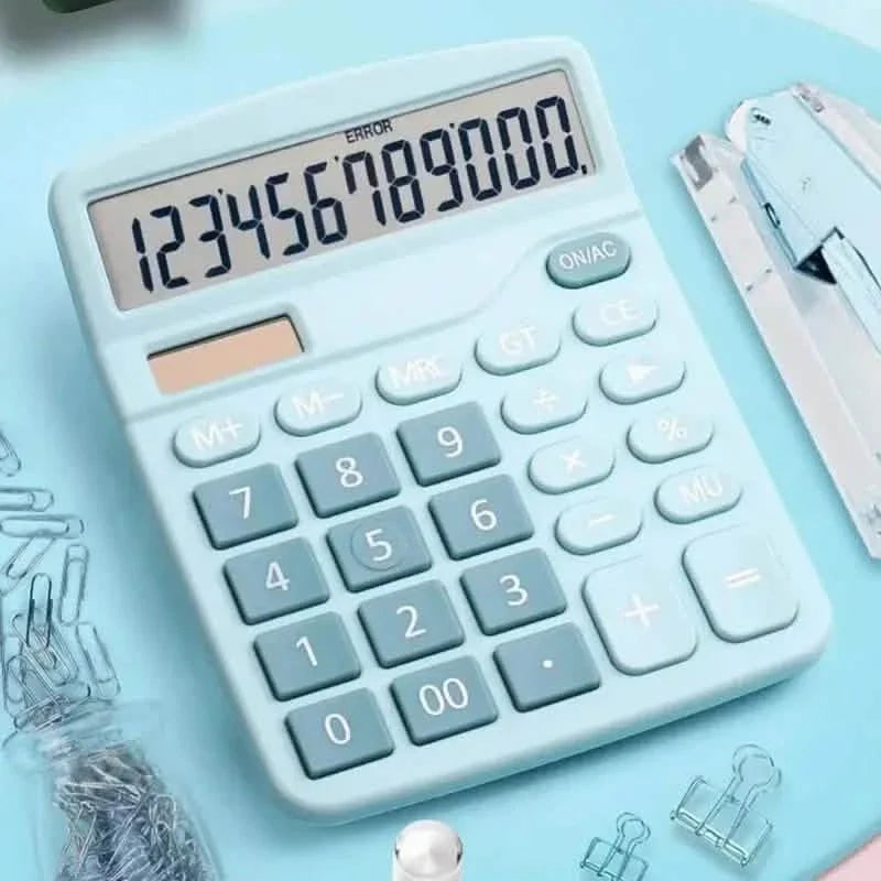 Calculatrice solaire 12 chiffres à double alimentation
