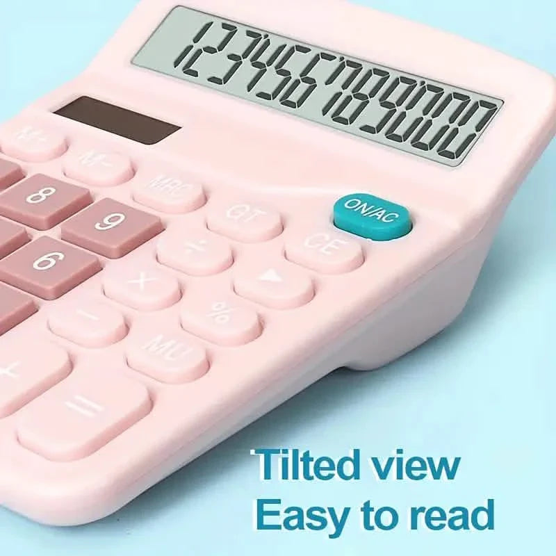 Calculatrice solaire 12 chiffres à double alimentation
