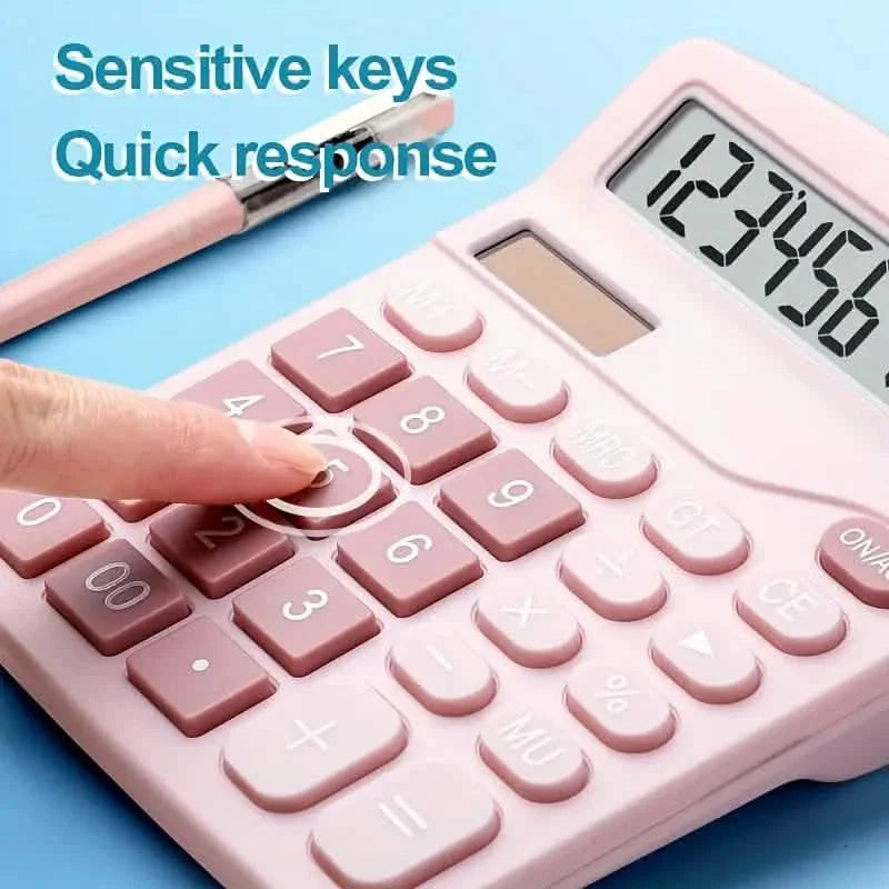 Calculatrice solaire 12 chiffres à double alimentation